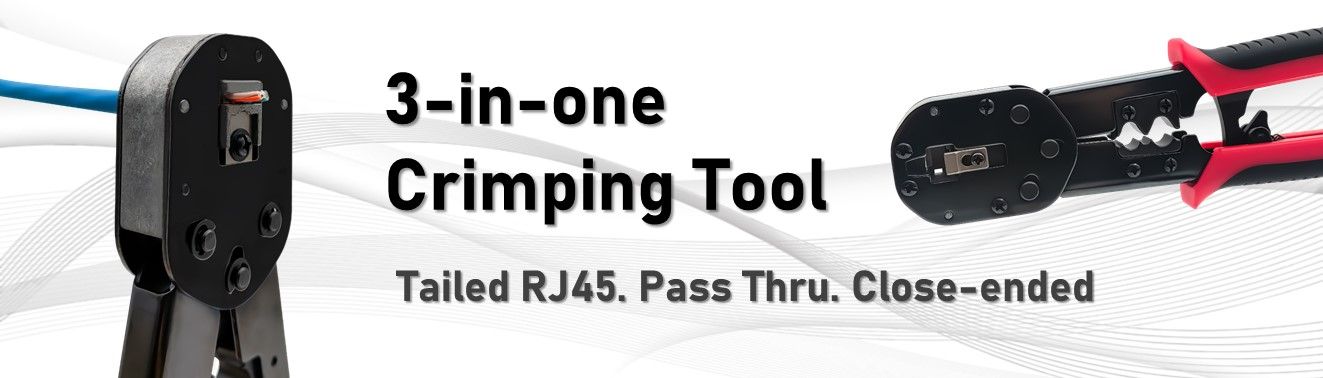Sugerencia de herramienta práctica 3 en 1 para ensamblaje de conector RJ45